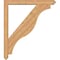 Ekena Millwork Funston Arts and Crafts Smooth Bracket w/ Offset Brace, Western Red Cedar, 5 1/2"W x 42"D x 48"H BKT0604X42X48FST03SWR - alternate 2